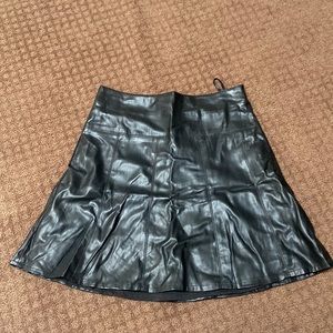 ANN TAYLOR faux leather skirt